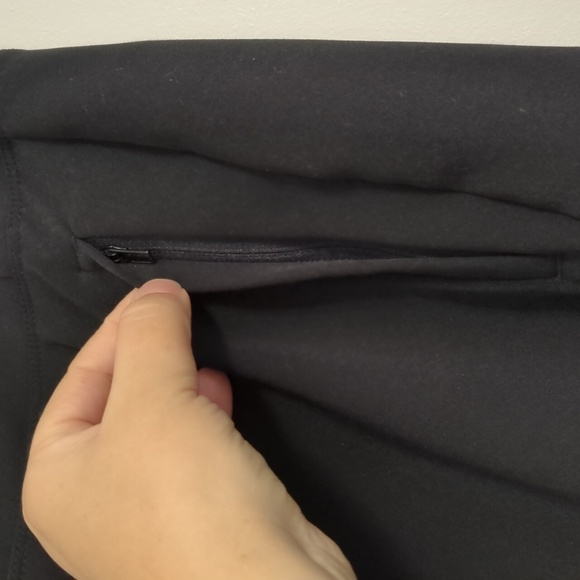 Athleta Black Endless High Rise Straight Stretchy Commuting Travel PantsSz 14-12 - Picture 6 of 13